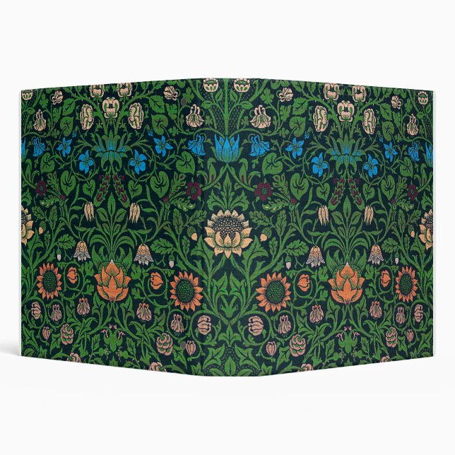 Violet and Columbine, William Morris 3 Ring Binder (Background)