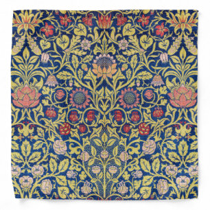 Violet and Columbine, William Morris Bandana