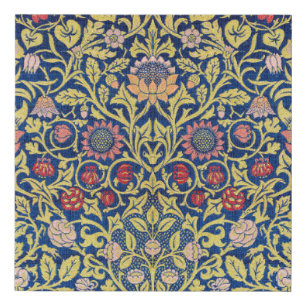 Violet and Columbine, William Morris Faux Canvas Print