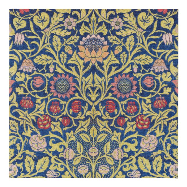 Violet and Columbine, William Morris Faux Canvas Print (Front)