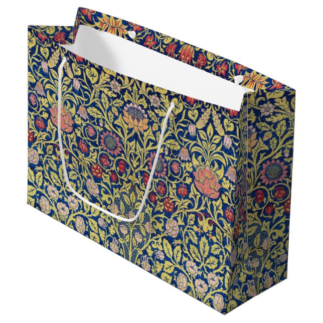 Violet and Columbine, William Morris Large Gift Ba Large Gift Bag (Front Angled)