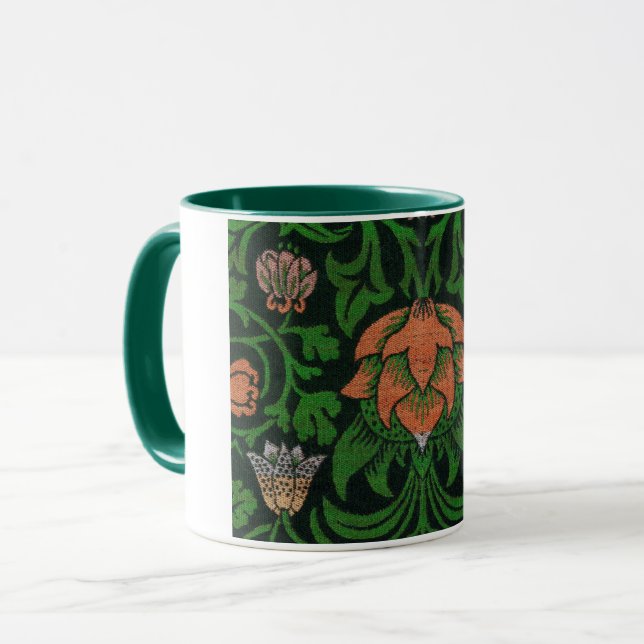 Violet and Columbine, William Morris Mug (Front Left)
