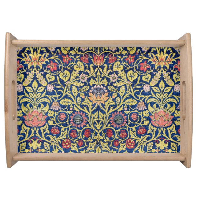 Violet and Columbine, William Morris Serving Tray (Front)