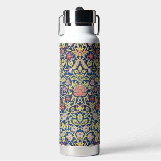 Violet and Columbine, William Morris Water Bottle (Front)