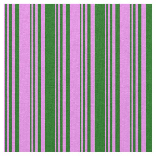 Violet and Dark Green Lines Fabric