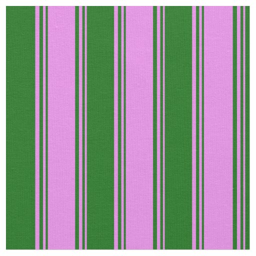 Violet and Dark Green Stripes/Lines Pattern Fabric