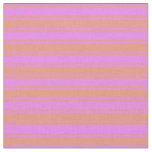 [ Thumbnail: Violet and Dark Salmon Pattern of Stripes Fabric ]