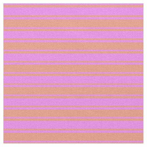 Violet and Dark Salmon Pattern of Stripes Fabric