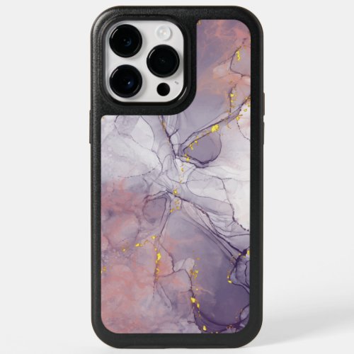 Violet and Gold Marble OtterBox iPhone 14 Pro Max Case