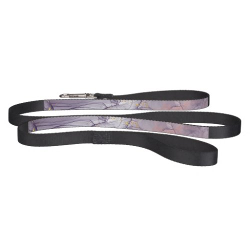 Violet and Gold Marble Pet Leash