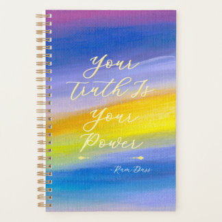 Violet and Golden Ray Abstract Planner