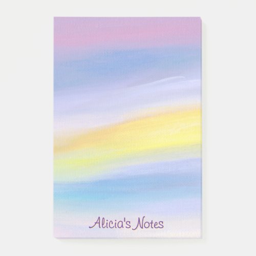 Violet and Golden Ray Abstract Post-it Notes
