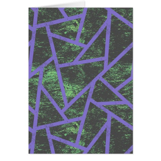 Violet and green mosaic pattern cards (Front)