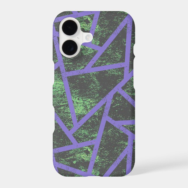 Violet and green mosaic pattern Case-Mate iPhone case (Back)
