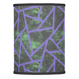 Violet and green mosaic pattern lamp shade