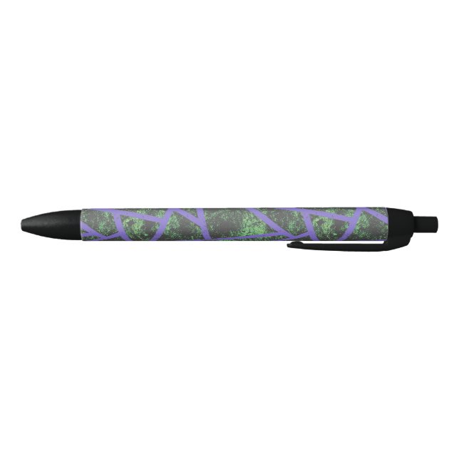 Violet and green mosaic pattern pen (Bottom)