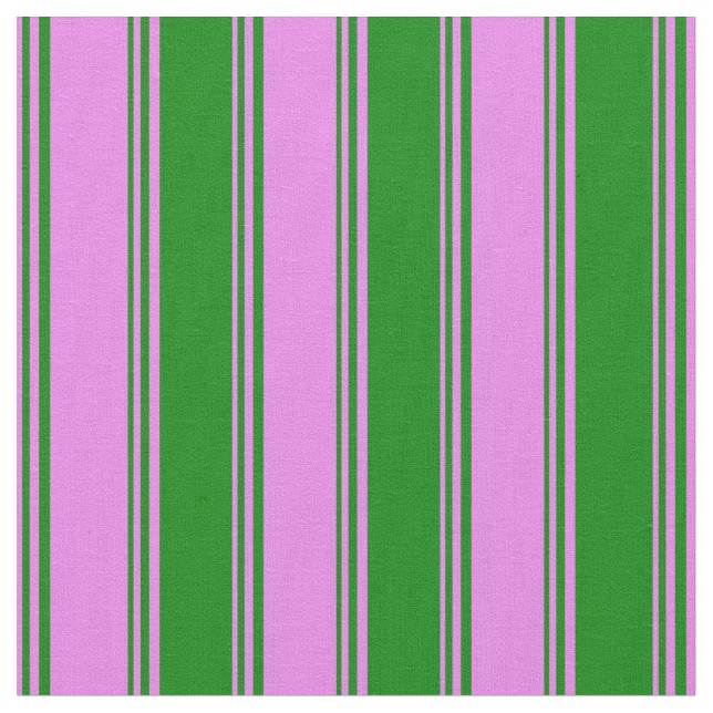 Violet and Green Striped/Lined Pattern Fabric (Close Up)