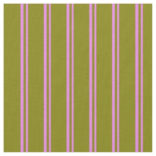 Violet and Green Stripes Pattern Fabric (Close Up)