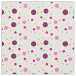 Violet and Pink dots pattern Fabric