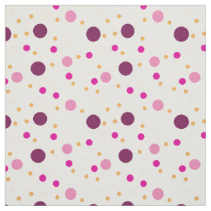 Violet and Pink dots pattern Fabric