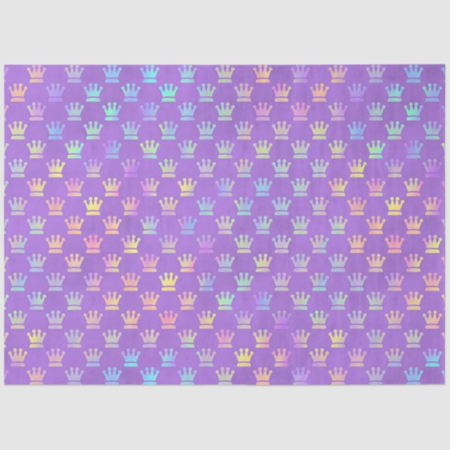 Violet and Rainbows Series Design 6 Tissue Paper (Front)