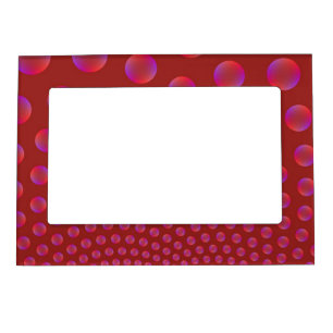 Violet and Red Bubbles 5x7 Magnetic Frame