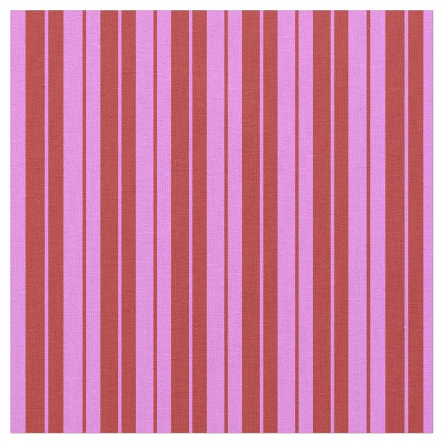 Violet and Red Colored Stripes Fabric (Close Up)