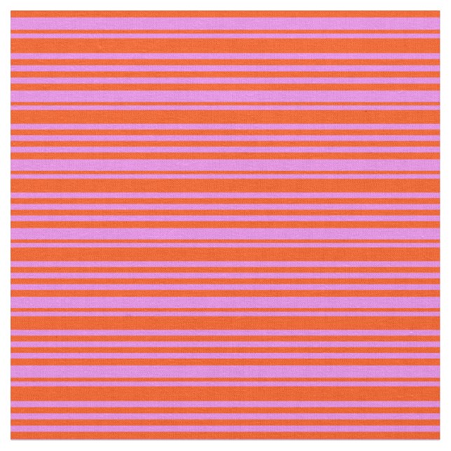 Violet and Red Colored Stripes Pattern Fabric (Close Up)