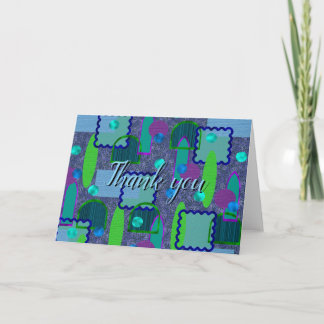 Violet and Shadow Mirrors Thank You Card