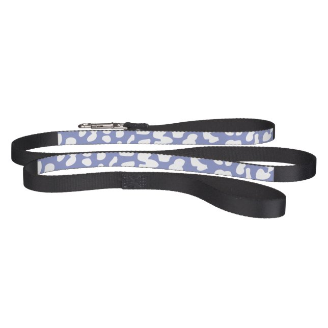 Violet and White Leopard Print Dog Leash (Full)
