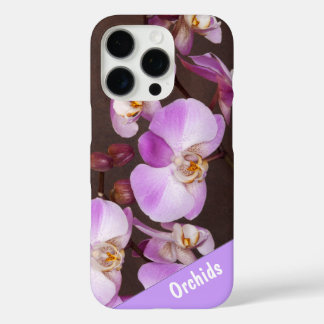 Violet and White Orchid Close Up Photograph iPhone 16 Pro Case