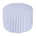 Violet And White Striped Pattern Pouf Seat at Zazzle