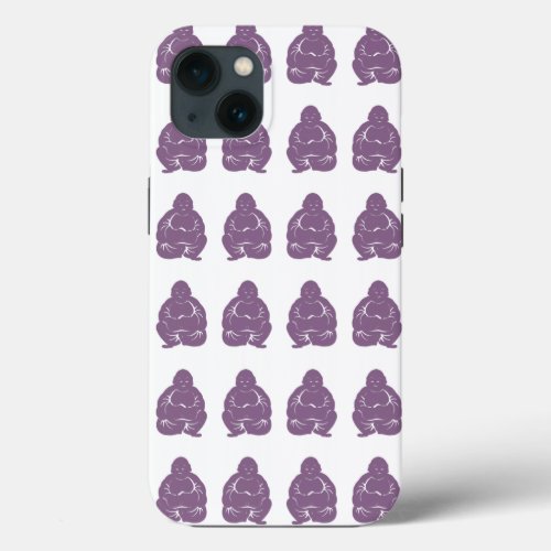 Violet Asian Moods Buddah Boys iPhone 13 Case