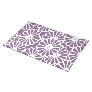 Violet Asian Moods Floral Cloth Placemat