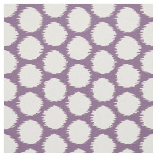 Violet Asian Moods Ikat Dots Fabric