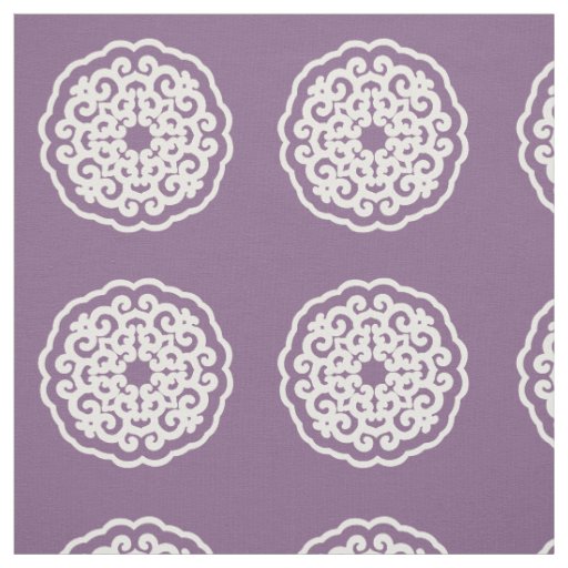 Violet Asian Moods Mandalla ~ small pattern Fabric