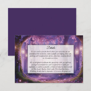Violet at Midnight Enchanted Forest Enclosure Card