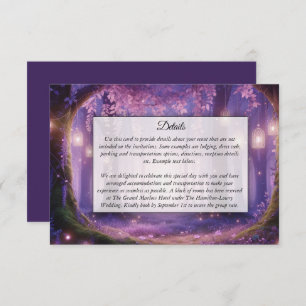 Violet at Midnight Enchanted Forest Enclosure Card