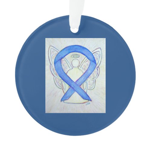 Violet Awareness Ribbon Angel Customized Ornaments