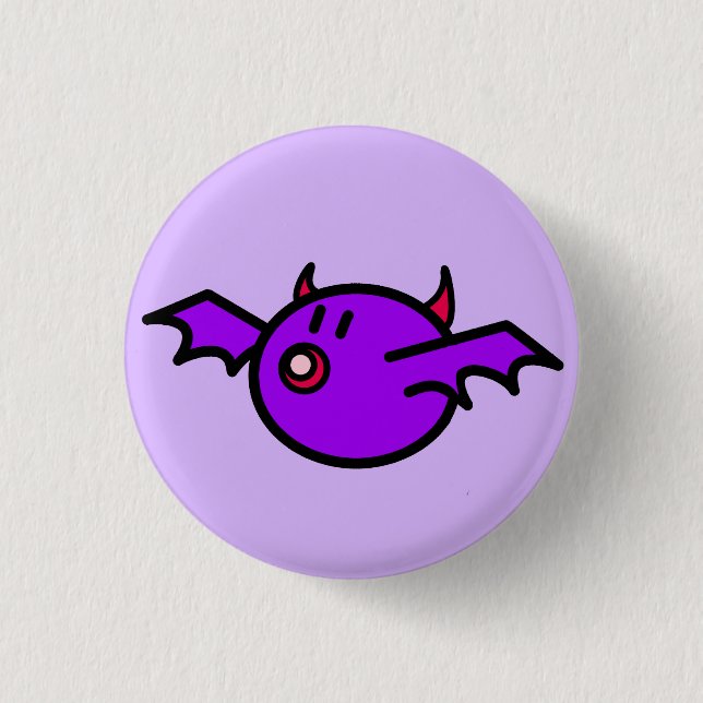Violet Bat Button (Front)