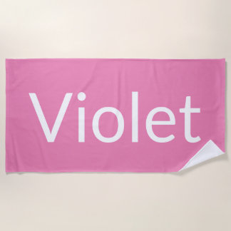 Violet Beach Towel