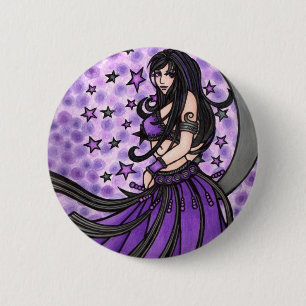 Violet Belly Dancer Button