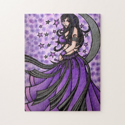 Violet Belly Dancer  Jigsaw Puzzle