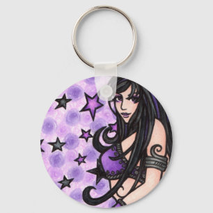 Violet Belly Dancer Keychain