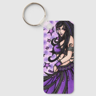Violet Belly Dancer Keychain