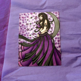 Violet Belly Dancer Postcard