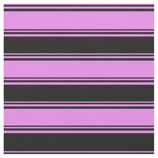 Violet & Black Colored Lined Pattern Fabric