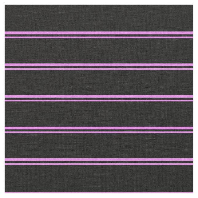 Violet & Black Colored Lines/Stripes Pattern Fabric (Close Up)