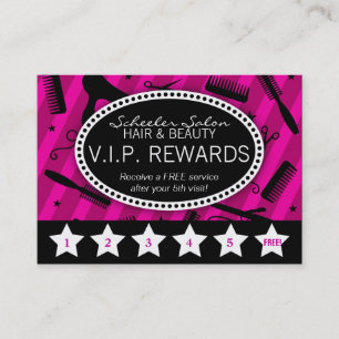 Violet & Black Salon Loyalty Card