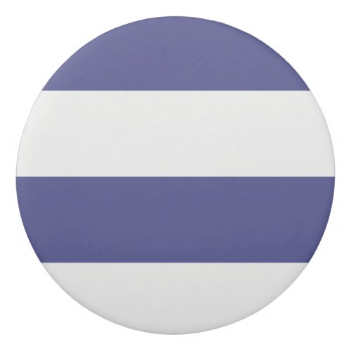 Violet Blue and White Simple Extra Wide Stripes Eraser